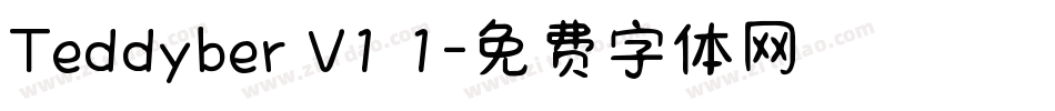 Teddyber V1 1字体转换